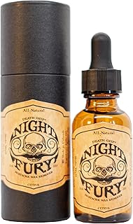 THE VINTAGE GROOMING CO. Mustache Wax Remover Night Fury Oil by Death Grip - Get Wax Out Of Your Handlebar Moustache Or Beard | Mustache Cleaner Kit