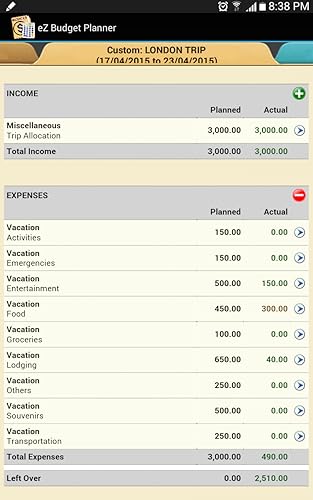 eZ Budget Planner (Free) - Planejador de orçamento fácil (grátis)