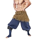 Anime Cosplay Costume for Hashibira Inosuke Pants Fancy Dress Adults Pants Loose of Men Small-Large