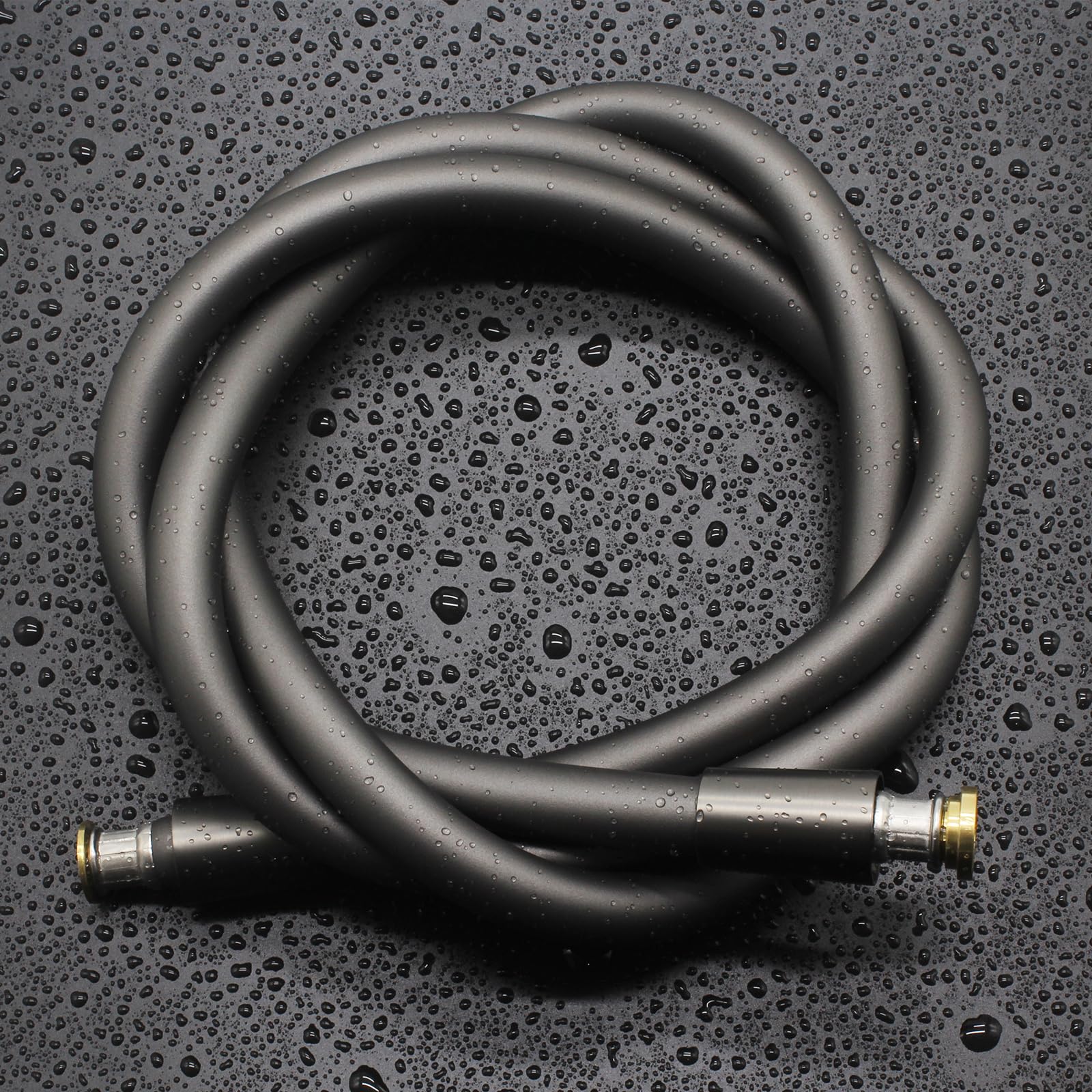 shower hose silicone tube (59 Inches, Grey), Gray