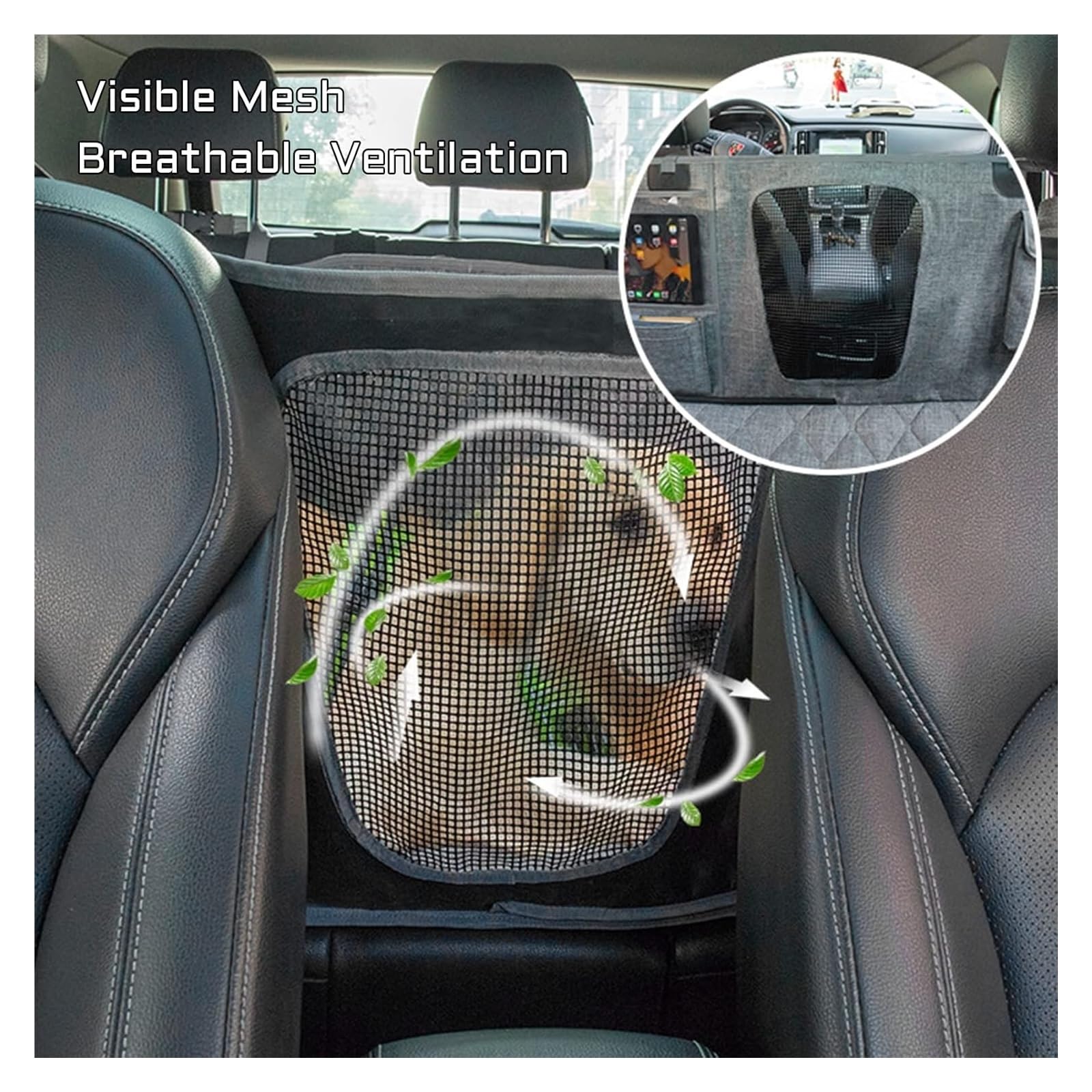 Funda for asiento de coche for perrosFunda protectora for asiento de coche for perros, funda for asiento trasero for perros con ventana de malla, hamaca impermeable y resistente a los arañazos, lavabl