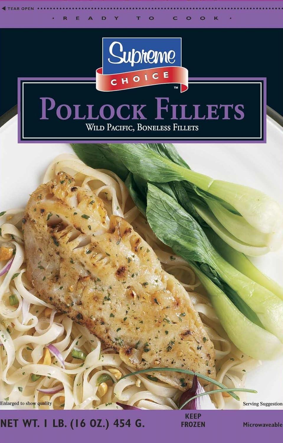 Taste Specialty Foods Pollock Fillets, 10 Pound (Pack of 10