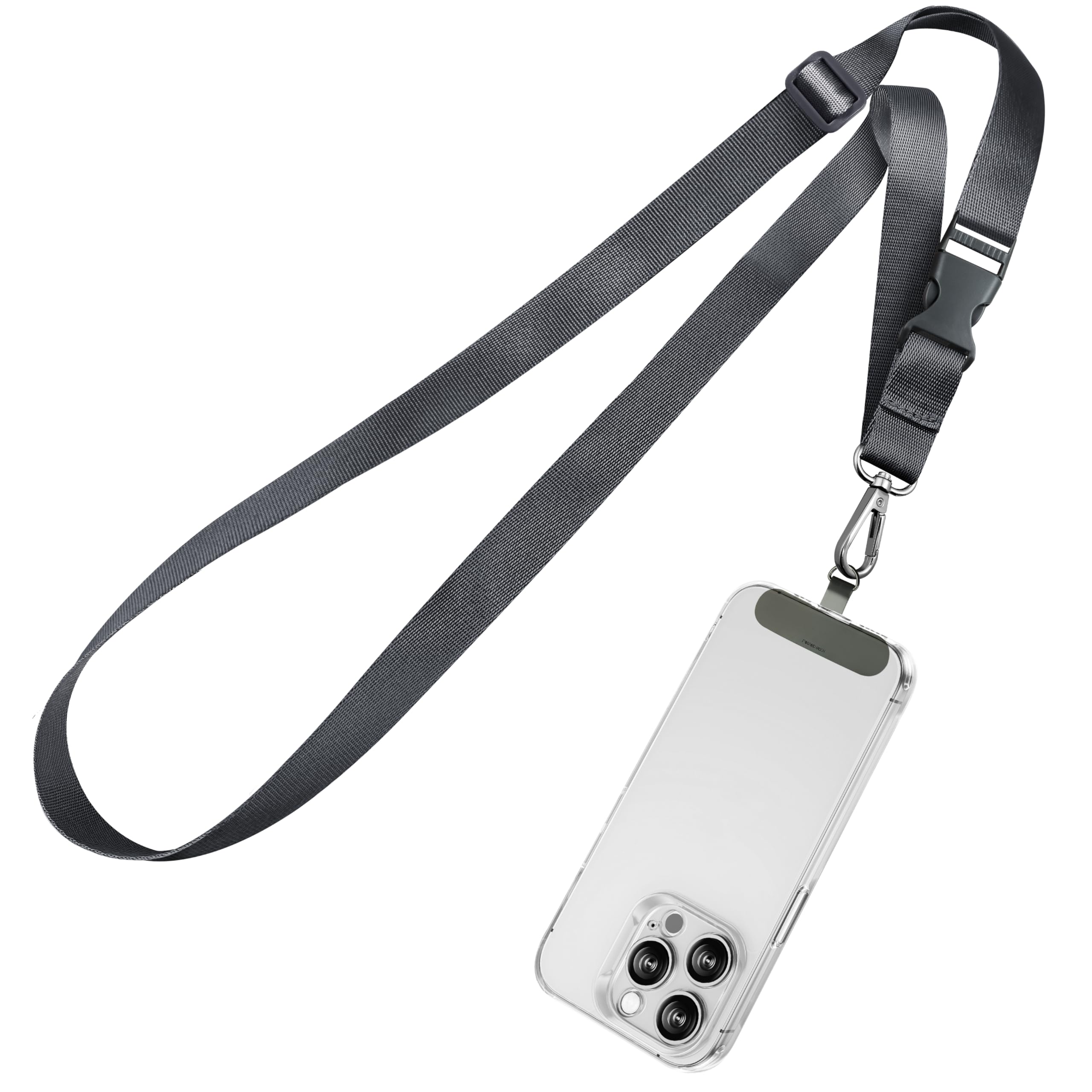 【完売品】DECi Glass Case + Mobile Strapセット ROCONTRIP Phone Lanyard 1X Crossbody lanyard and 2X Patch