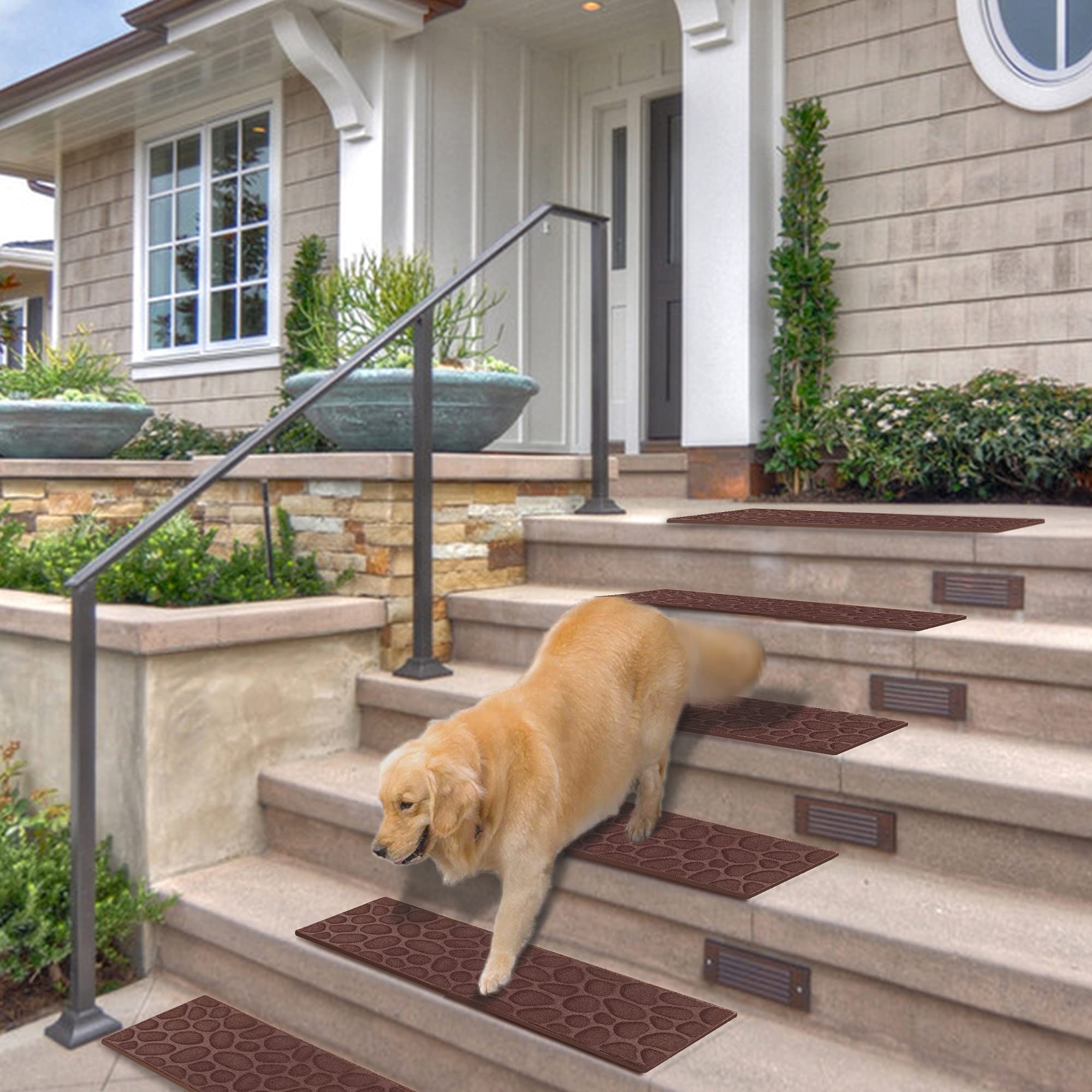 Buy Aucuda Stair Treads, 6 Stair Treads for Wooden Steps, Stair Treads