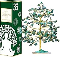 Vista 116 de Rose Quartz Gemstone Tree of LifeNatural Reiki Crystals Gemstone Chakra Tree for Positive Energy, Geode Agate Slice Base, Feng Shui Decor, Good