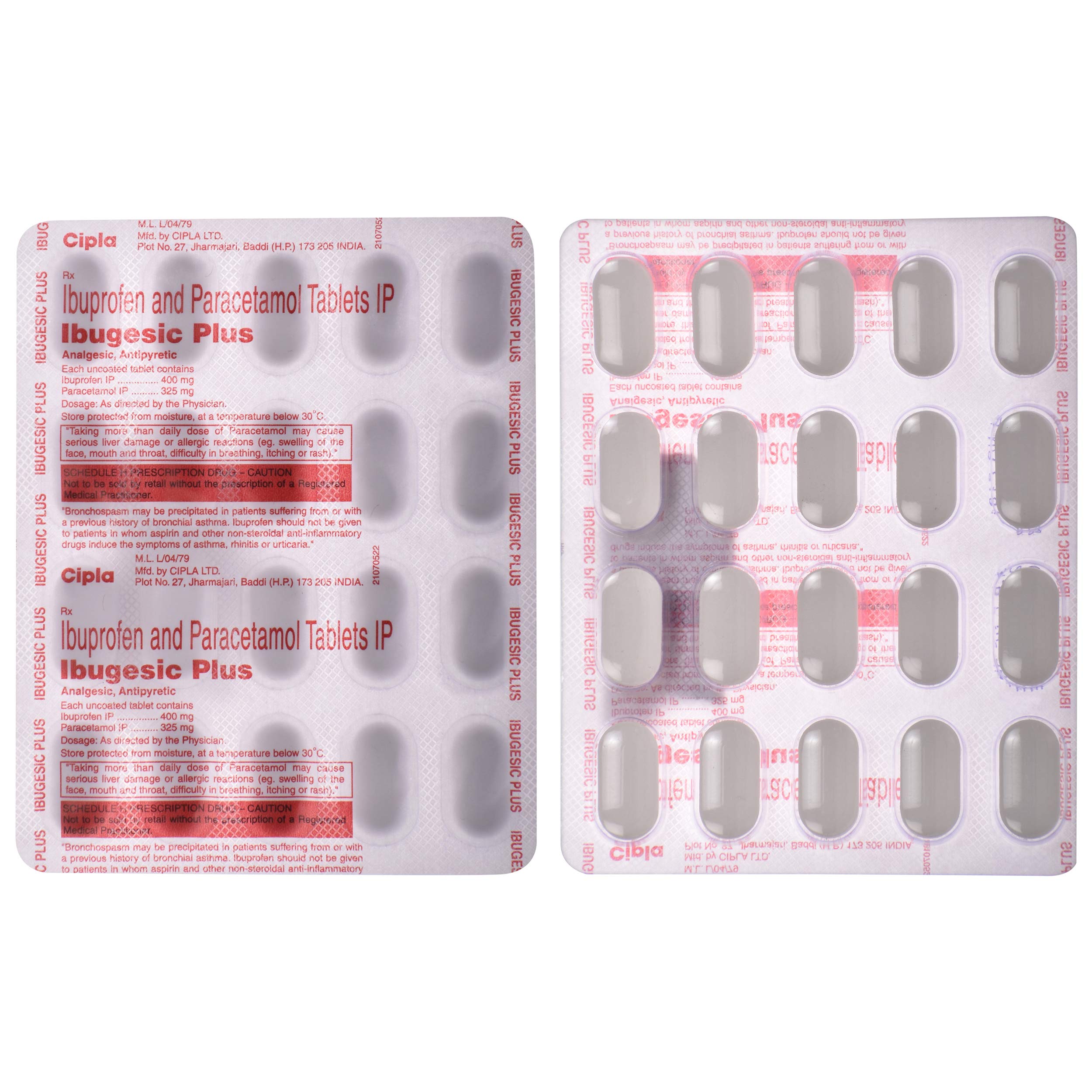 Ibugesic Plus - Strip of 20 Tablets
