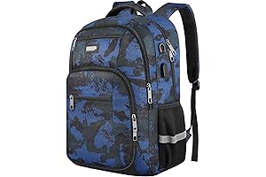 jiefeike Laptop Backpack for Men, 17.3inch Anti-Theft Travel Backpack