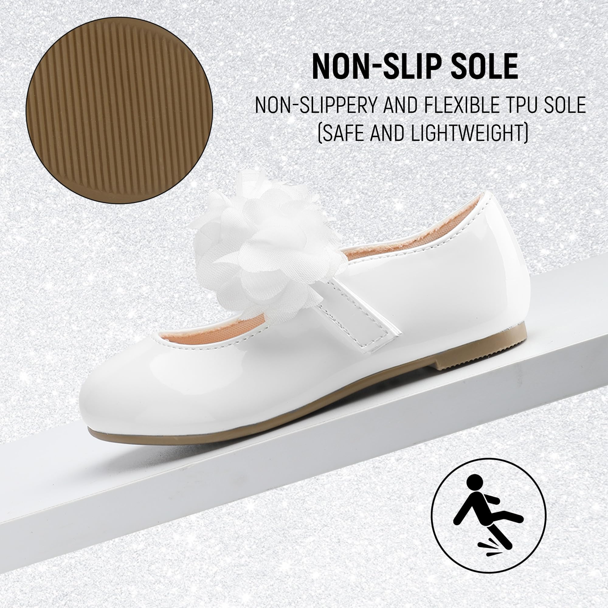 Scarpe da bambina Mary Jane, per uniforme scolastica, festa di nozze
