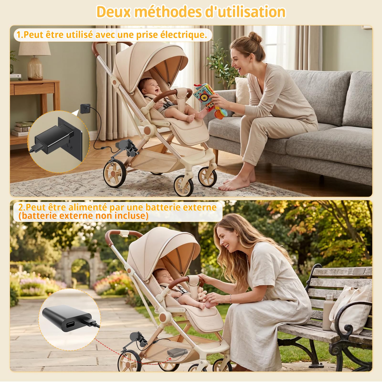Bercement Automatique Pour Bébé, Aide au Sommeil, Intensité Réglable