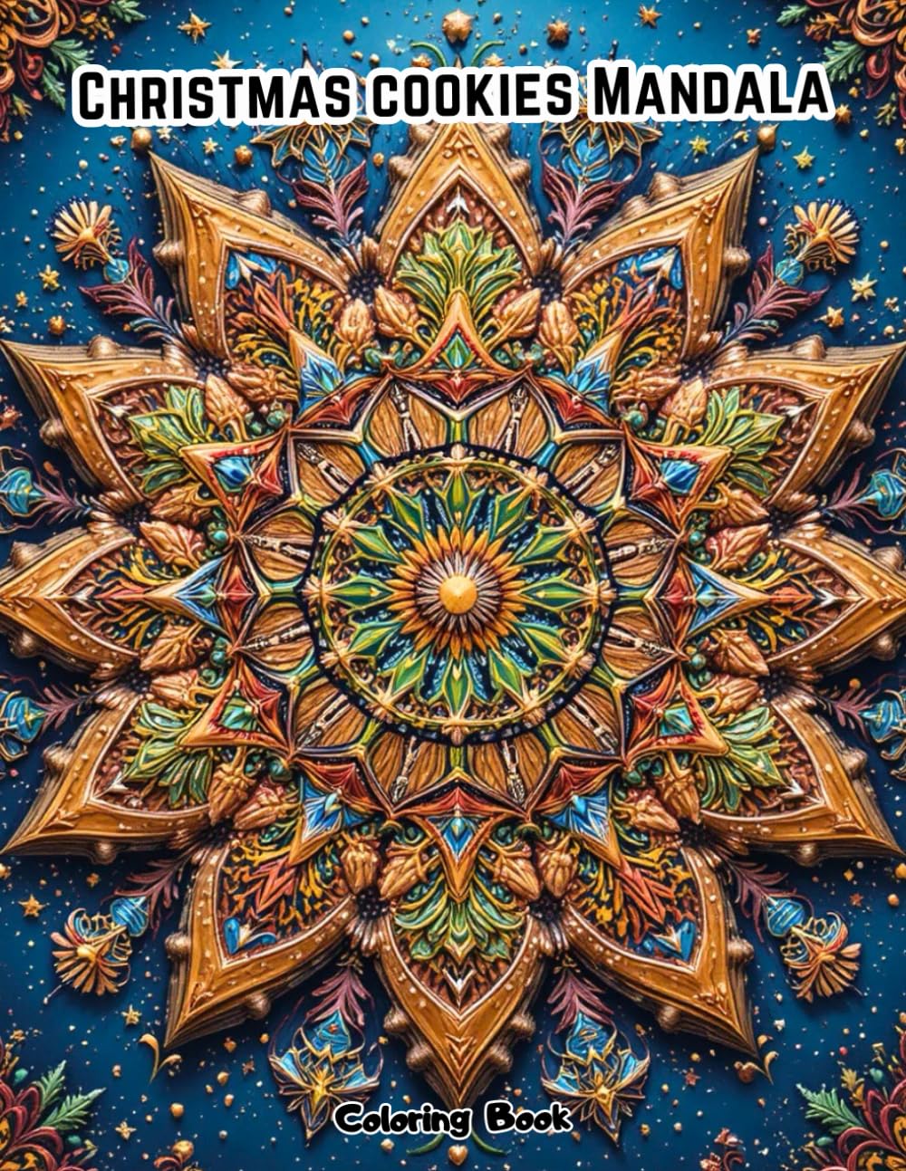 Festive Cookie Art Therapy: 50 Intricate Christmas Mandala Patterns for Mindfulness and Anti-Anxiety