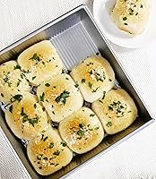 Vista 6 de USA Pan Bakeware - Molde cuadrado antiadherente para tartas, 8 pulgadas, acero aluminizado