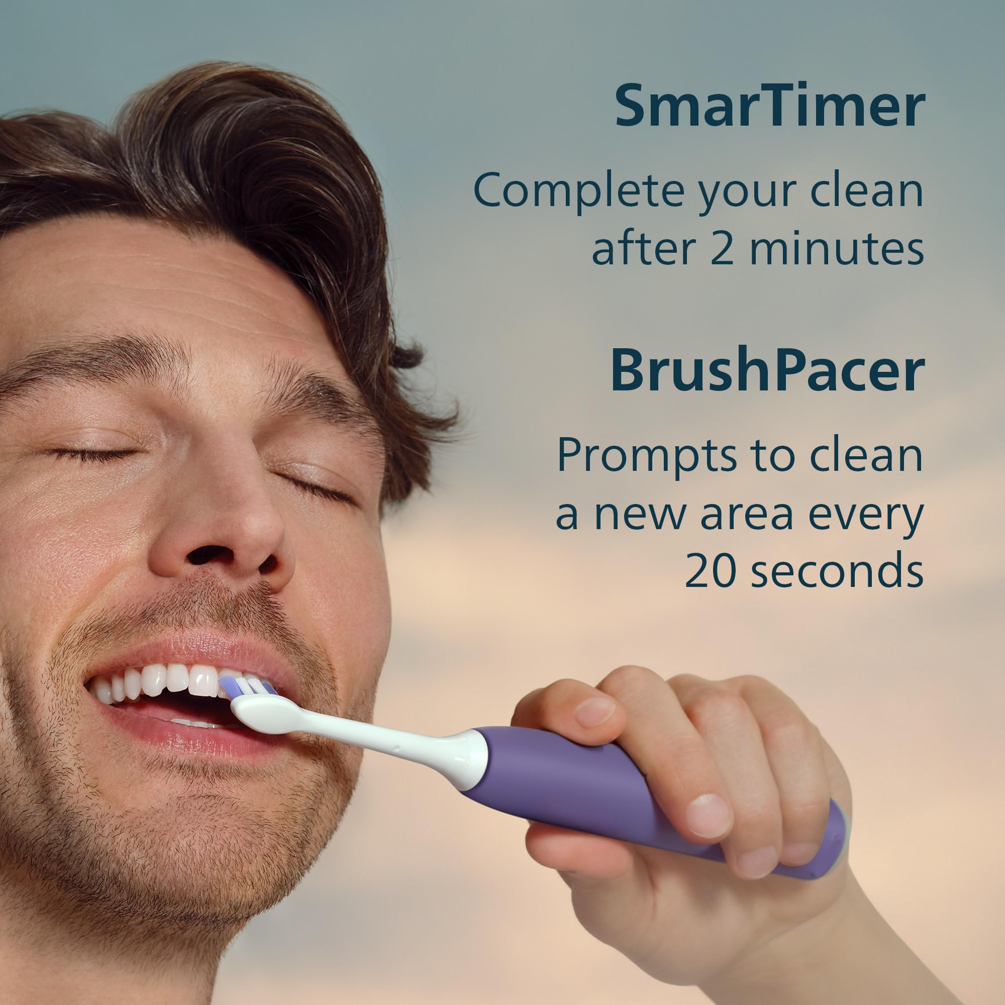 Philips Sonicare Spazzolino elettrico serie 6700 - Tecnologia Sonicare di nuova generazione, sensore di pressione, 9 impostazioni di spazzolatura, SmarTimer, BrushPacer, 21 giorni di autonomia