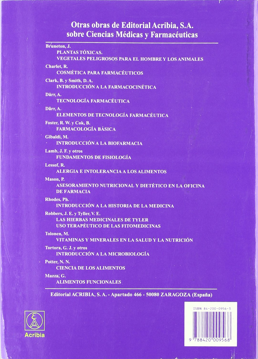 Farmacognosia, fitoquímica, plantas medicinales: Edicion (SIN COLECCION)