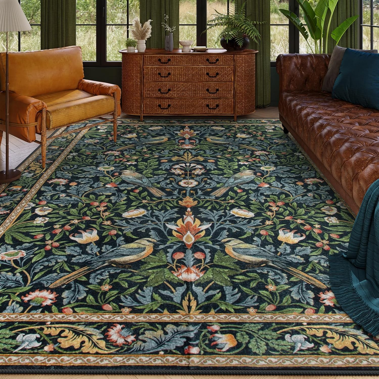 Tapis lavable 200 x 290 cm grand format antidérapant pour en finir avec les taches