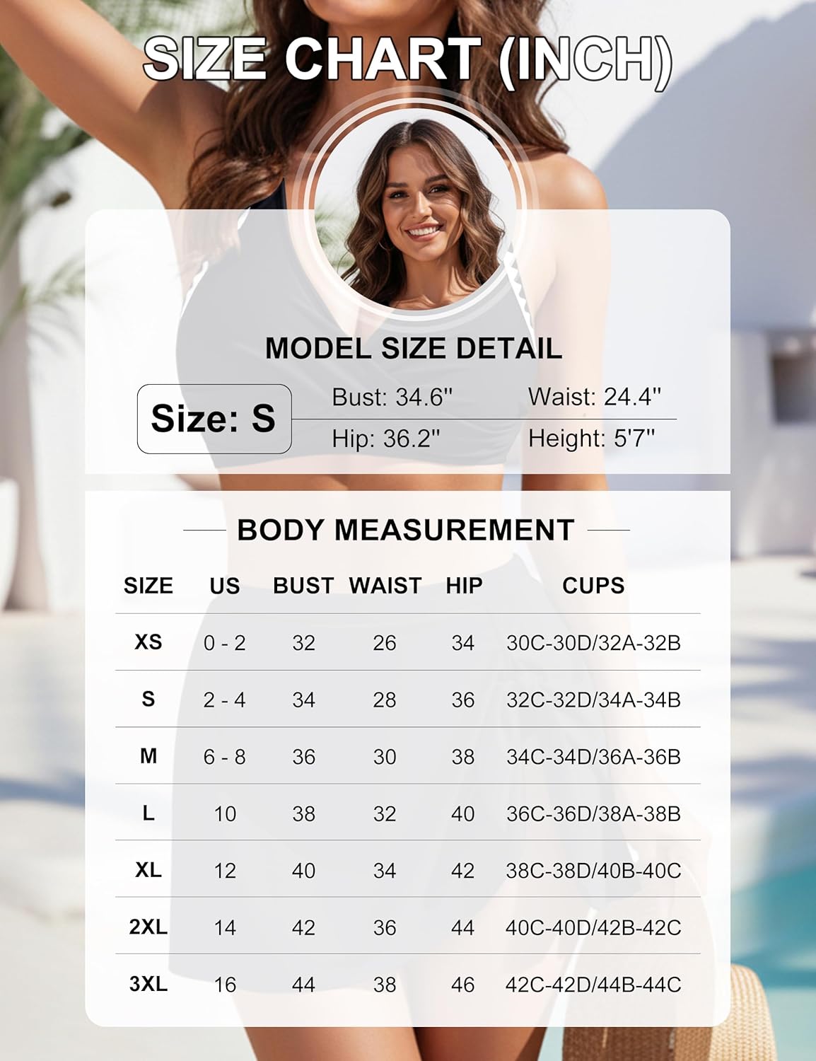 Blooming Jelly Womens High Wasited Bikini Sets Color Block Tummy Control Swimsuits Tie Knot Two Piece Bathing Suits - Image 6