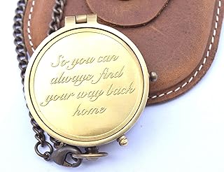 NEOVIVID Camping Compass Engraved with “So You Can Always Find Your Way Back Home”, Gift Compass for Christmas, Wedding Gift