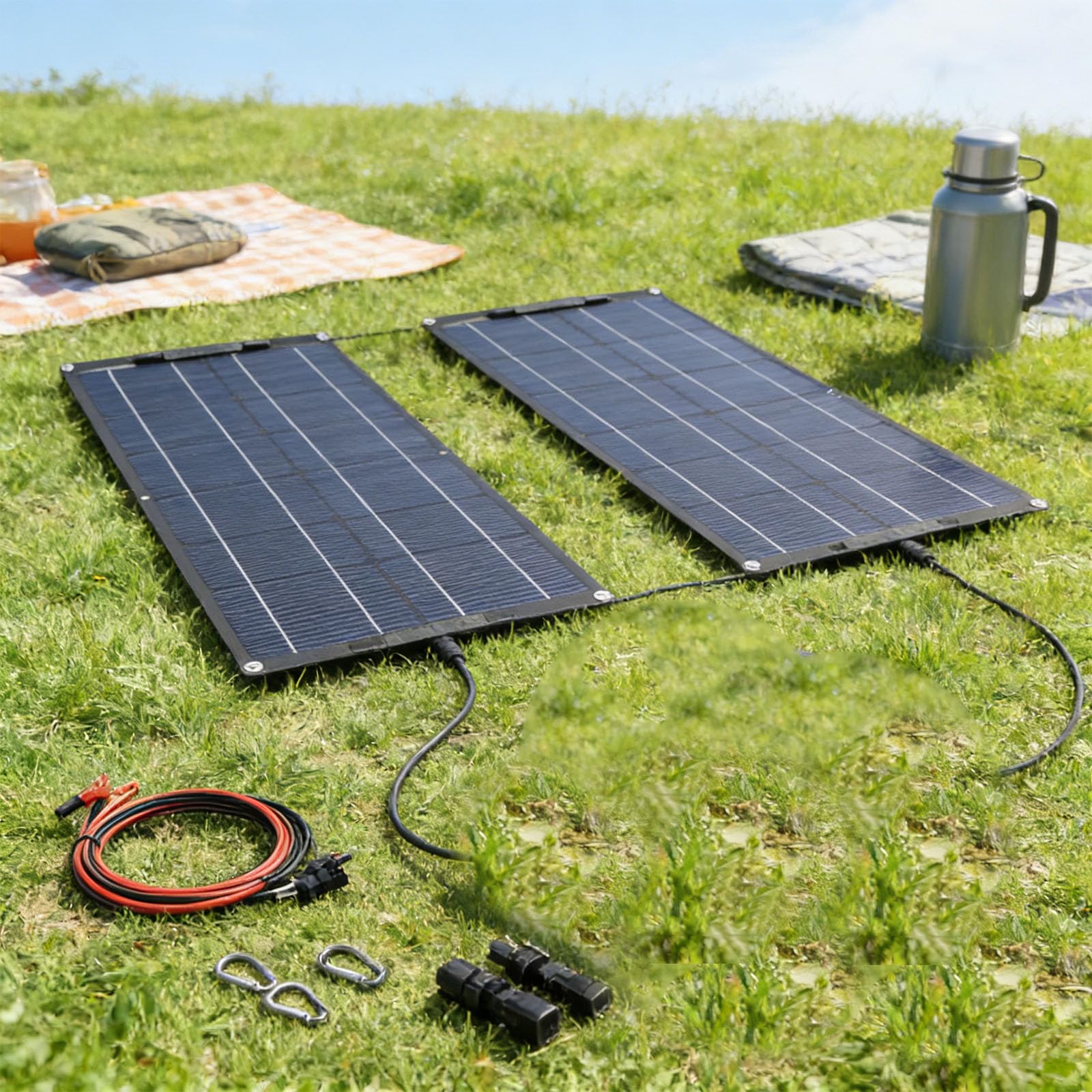 Di 2 Moduli Solari Con Gestione Automatica Per Energie Rinnovabili In Uso Esterno Facile Installare