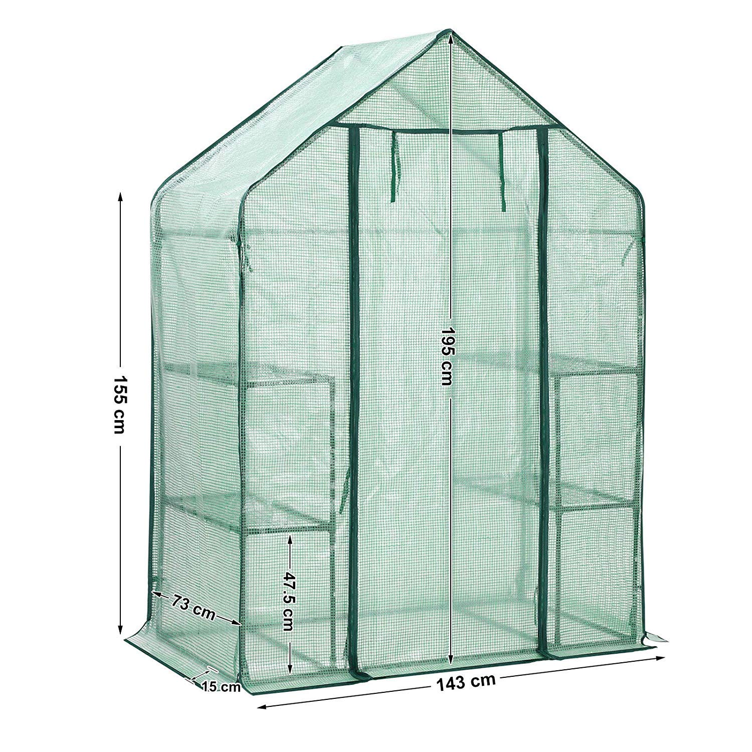 YOUKE Invernadero Portátil, Ideal para Jardín, Balcón, Patio etc ...