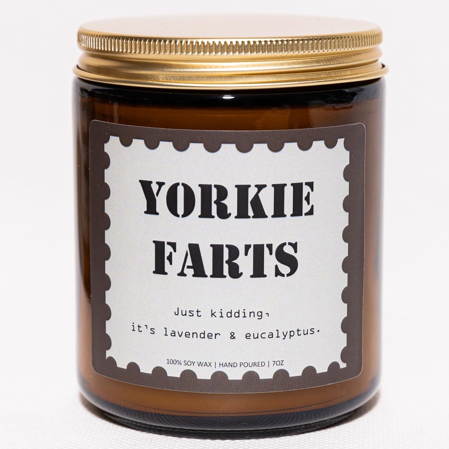 Yorkie Gifts & Decor, Yorkie Gifts for Women, Dog Mom Gift, Yorkshire Terrier Gift - Lavender & Eucalyptus Soy Wax Scented Candle, 50Hr Burn, Doggy Decors That Bring Warmth