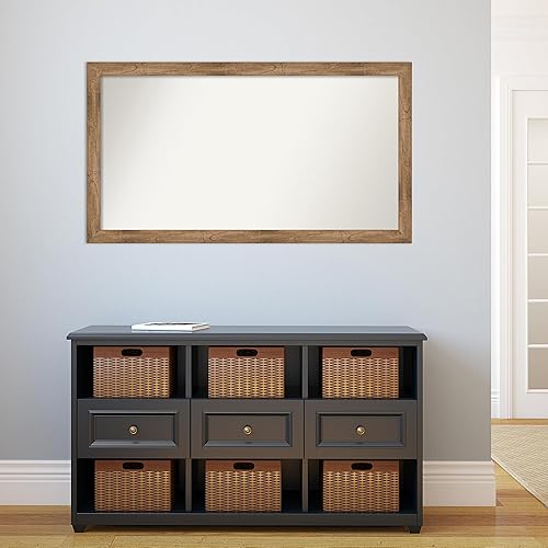 Miniatura 5 de Amanti Art Espejo personalizado, espejo de baño estrecho marrón búho, espejo de pared o espejo de tocador de baño sobre el fregadero (26.5 x 47.5