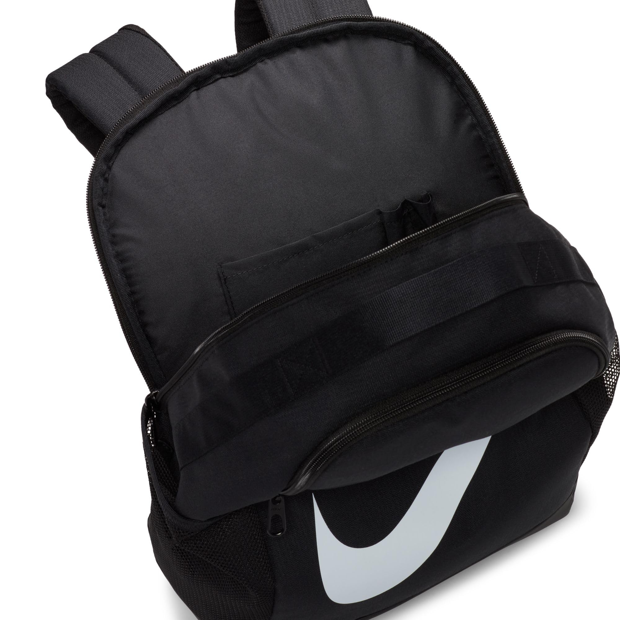 Nike Brasilia, Sac à Dos Mixte Enfant, Black/Black/White, Taille Unique