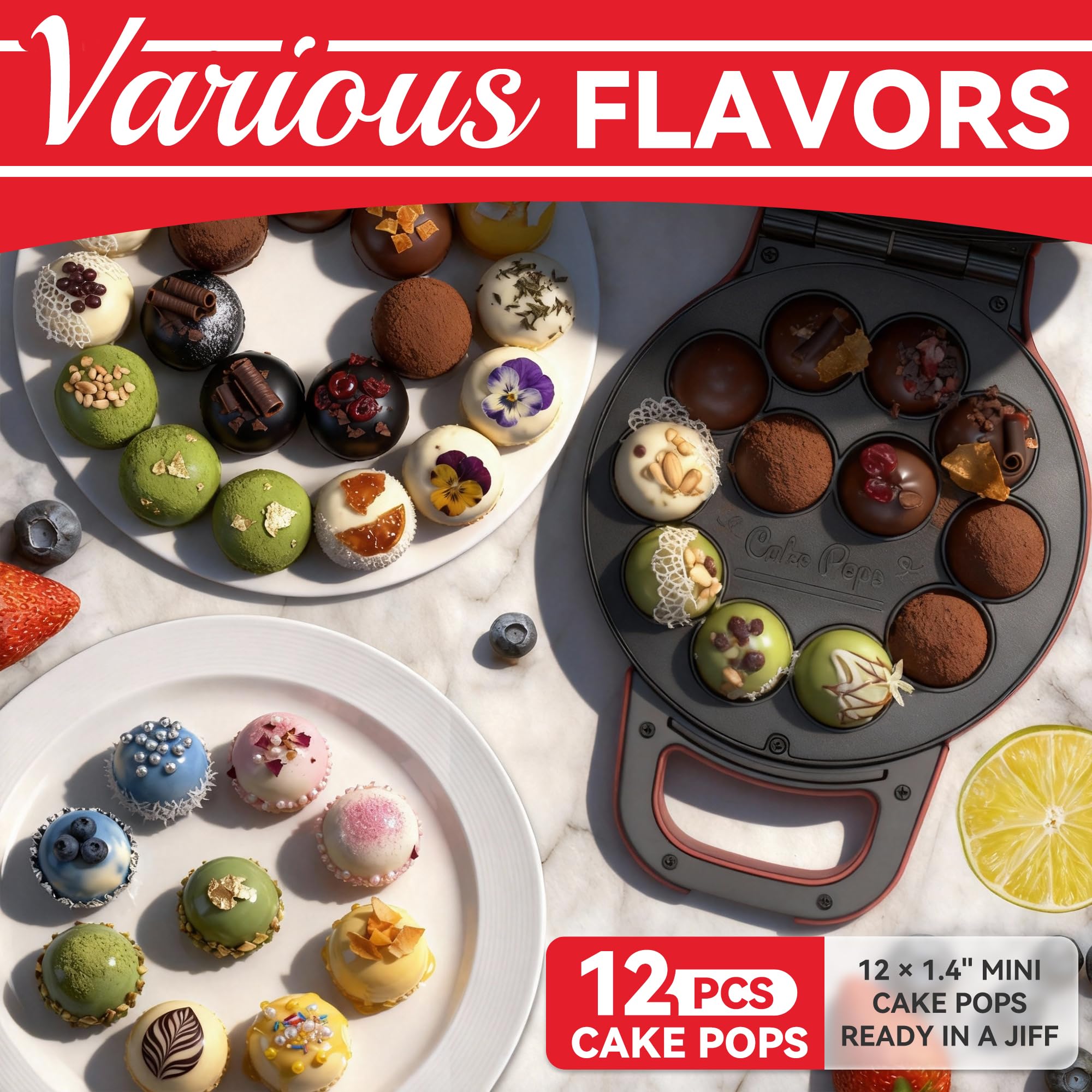 SugarWhisk Cake Pop Maker - Make 12 Pops! -3