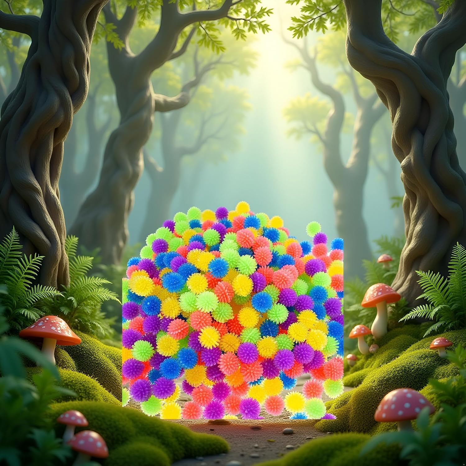 10Pcs Multicolour Mini Spiky Hedge Balls Porcupine Balls, Soft Sensory Balls in, Stress Relief, Birthday Party Favors,Decorations,This Product is not Suitable for Children Under 12