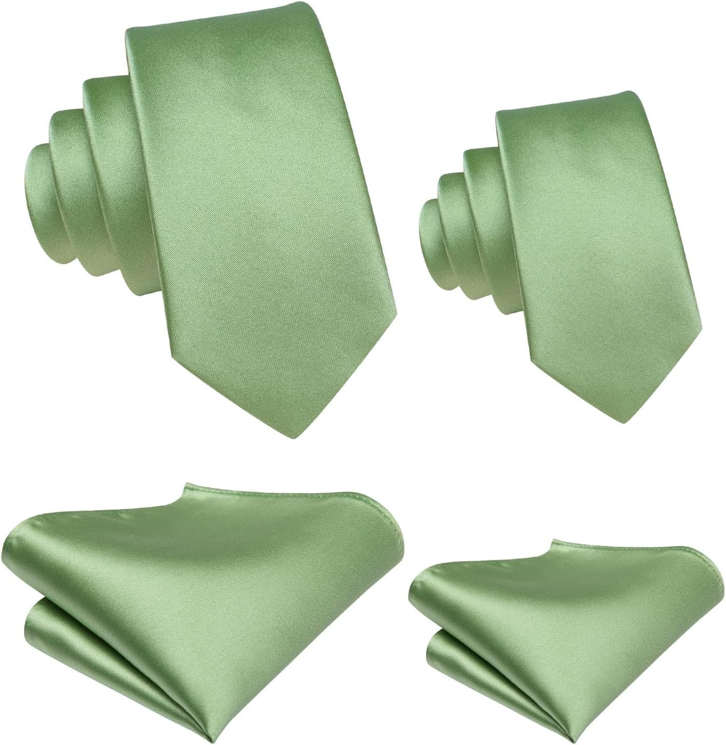 Hi-Tie Father and Son Tie Set Striped Plaid Ties for Men and Boys Silk Necktie Pocket Square Set for Wedding Gifts