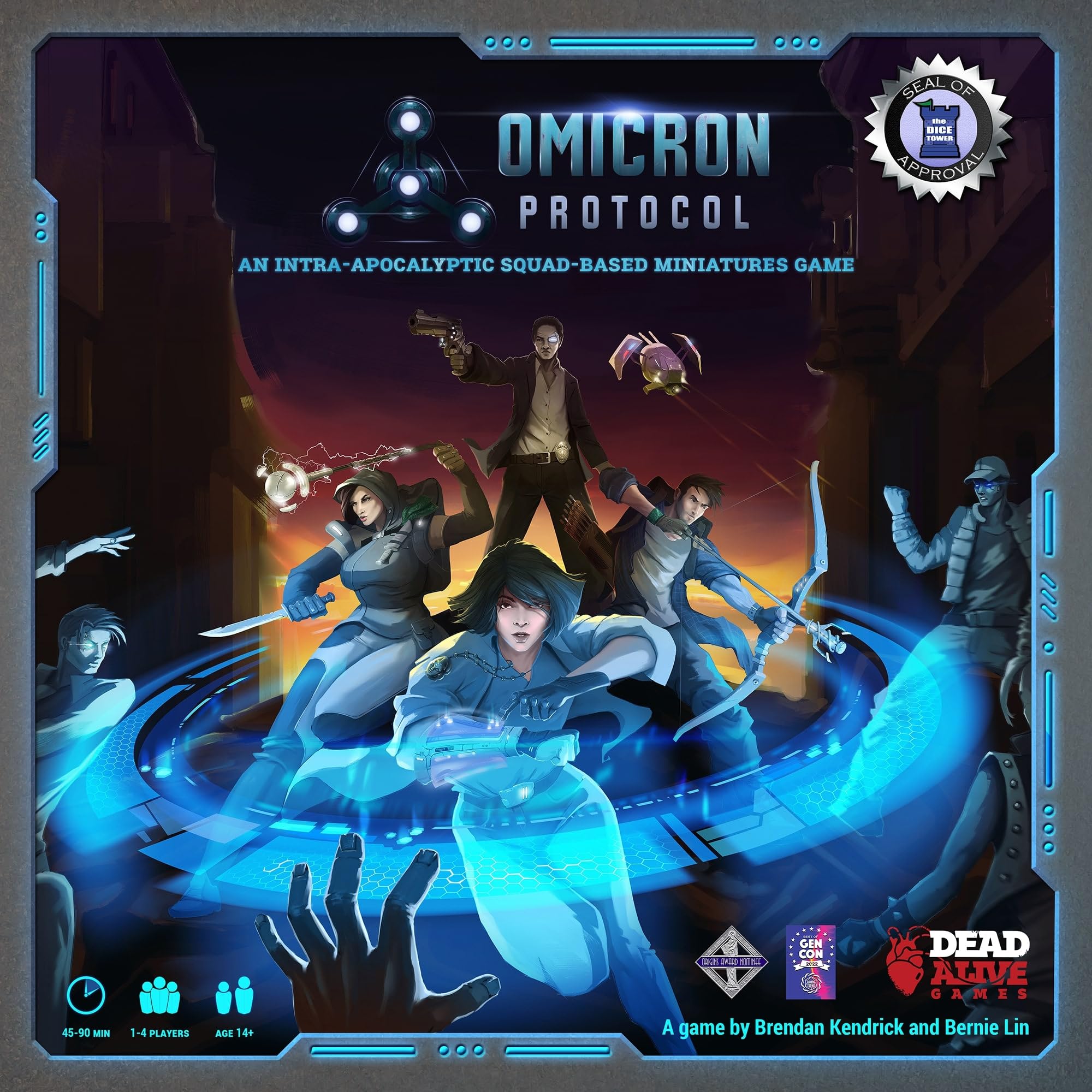 Omicron Protocol, Miniatures Board Game, an Intra-Apocalyptic Squad-Based Miniatures Game, Dead Alive Games