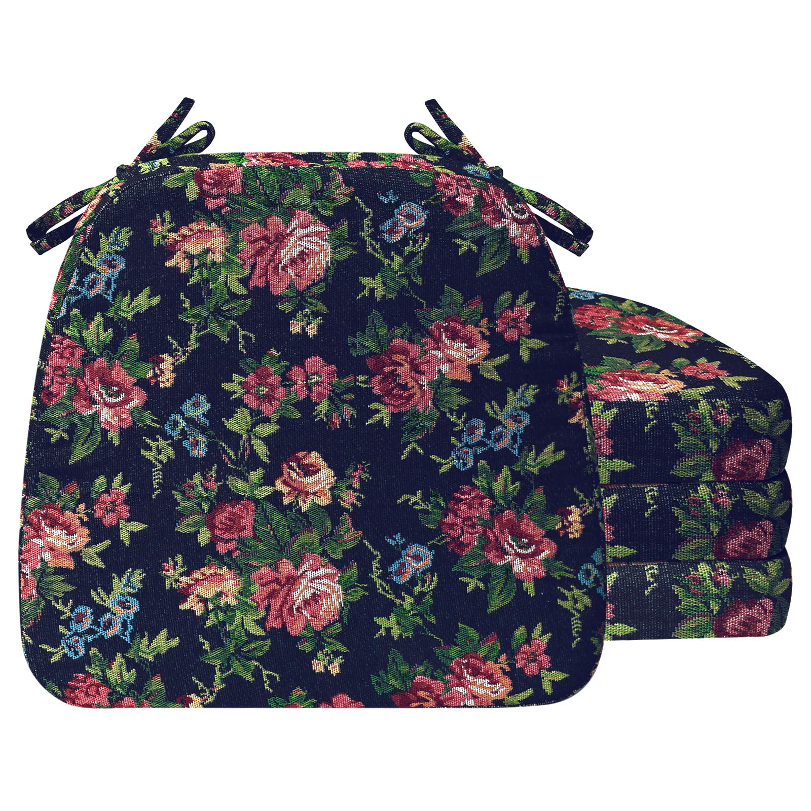 AAAAAcessories Chair Cushions for Dining Chairs, 17 x 16 x 2 in, Set of 4