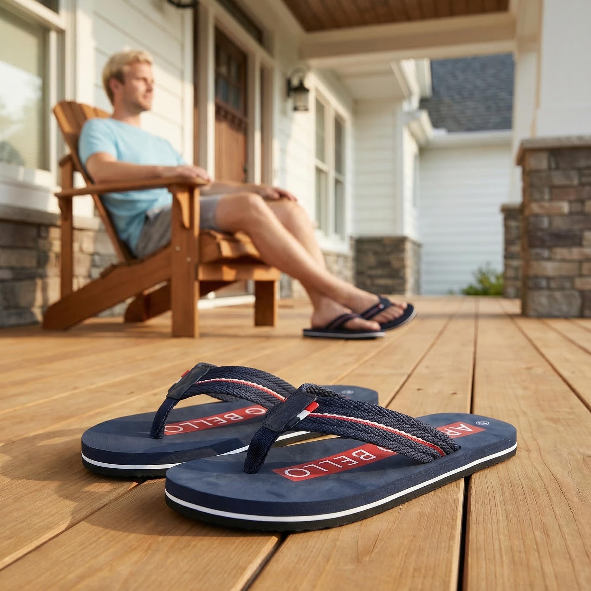 ARRIGO BELLO Chanclas Hombre Verano Sandalias Playa Piscina Pantuflas Zapatillas Flip Flops Antideslizante Slippers Chancleta Talla 41-46