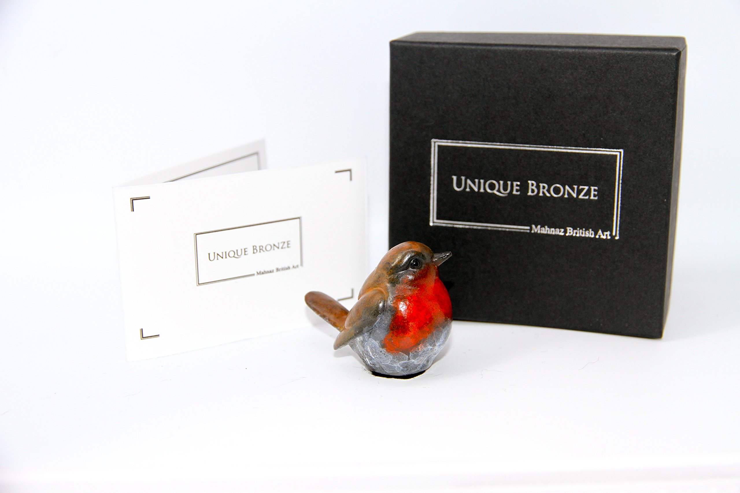 Edición limitada caliente fundido sólido bronce Multi pátina Robin
