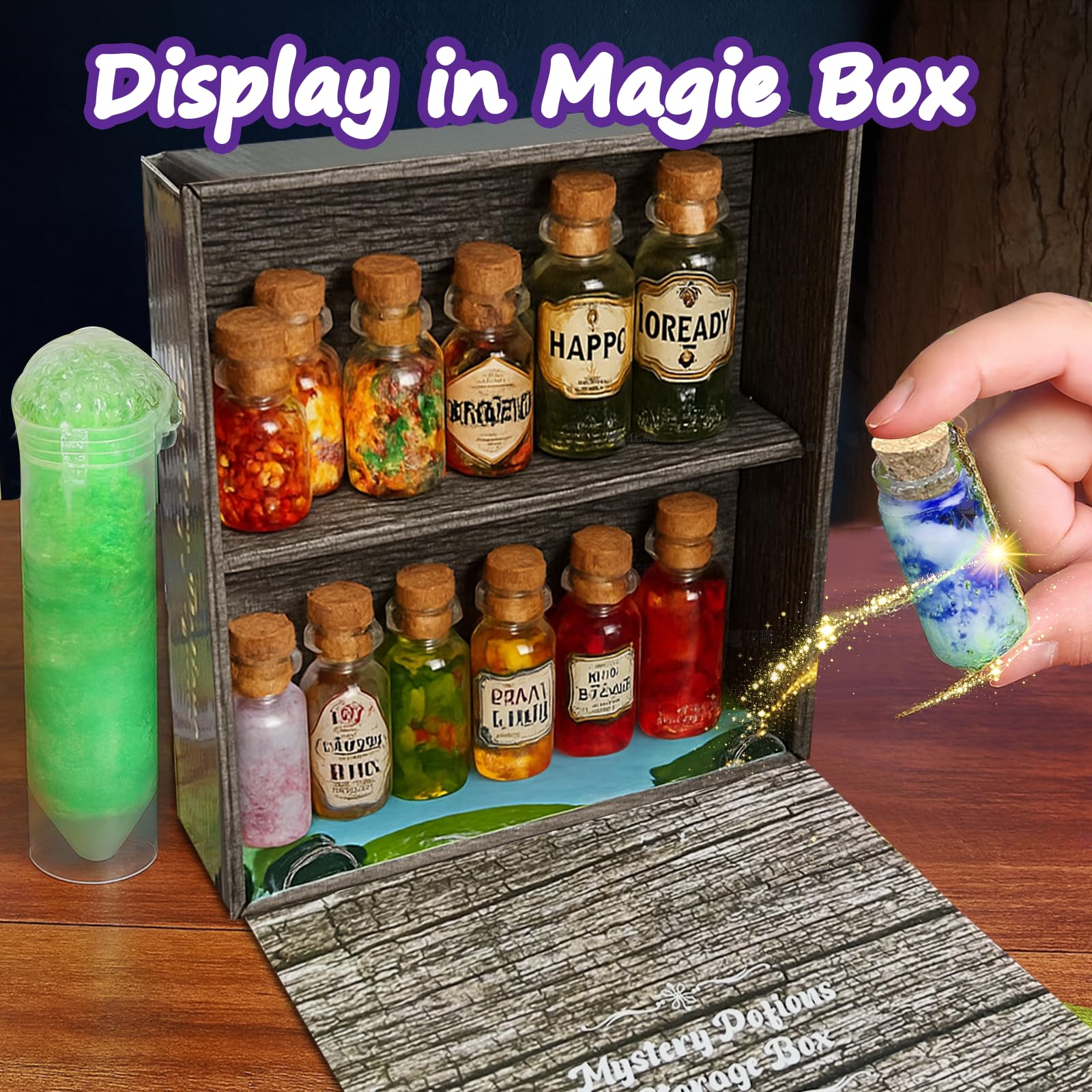 SURFOU Regalo creativo per bambini, 21 + set di pozioni magiche per bambini, set fai da te, giocattolo creativo, regalo di Natale, compleanno, giocattolo per ragazzi e ragazze, età 6, 7, 8, 9, 10+