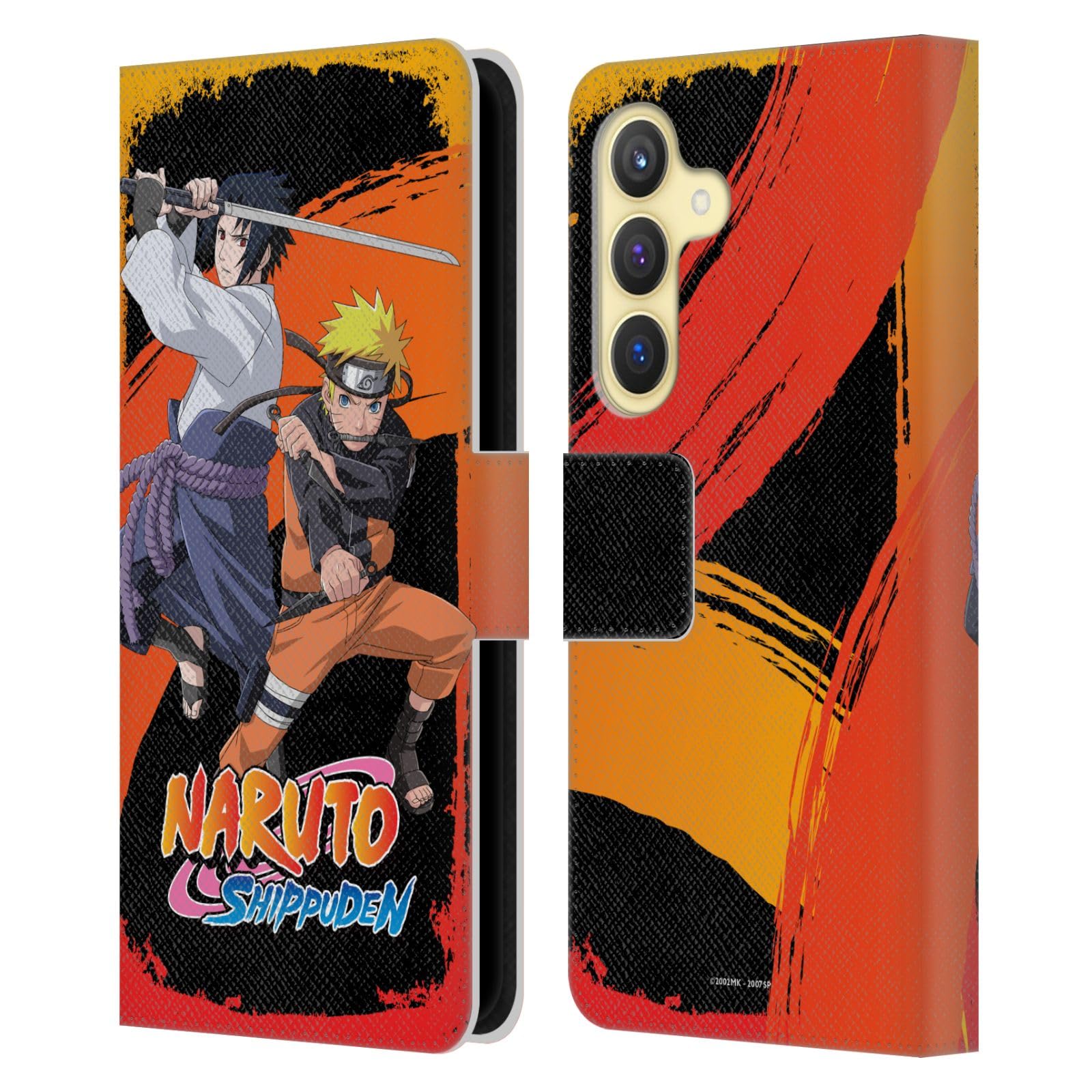 Coque Samsung S24 5G Naruto Sasuke protection portefeuille cuir - 7