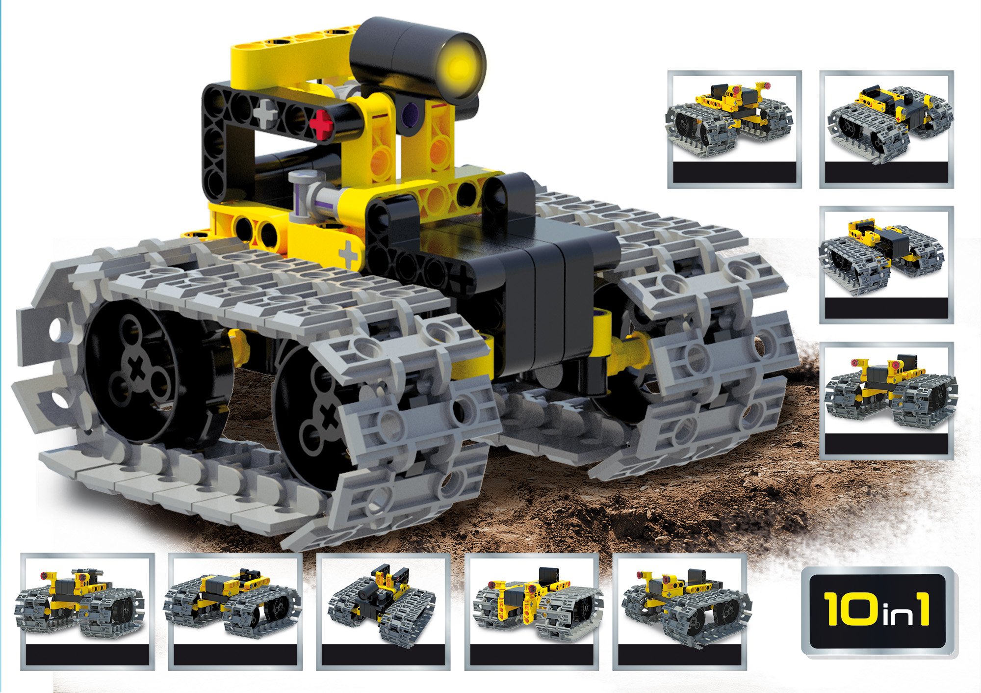 Liscianigiochi Giochi, 66124.0, Scienza Hi Tech, Hightech-Spielzeug, Mini-Konstruktion Traktor mit LED