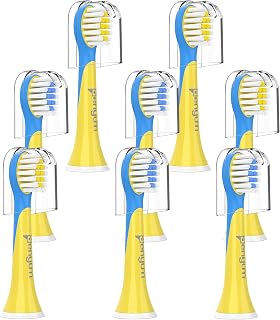 Senyum Replacement Toothbrush Heads for 3-6 Years Old Kids, Compatible with Philips Sonicare Kids Toothbrush HX3411 HX6311 HX6032 HX6321, Compact, Mini Size, 8Pack
