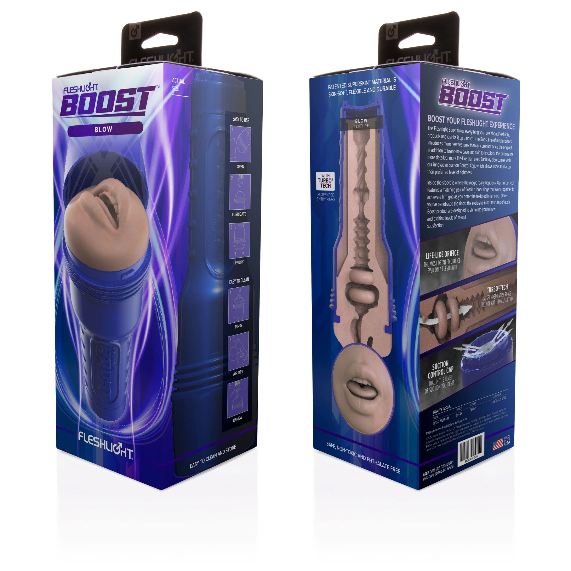 FLESHLIGHT Boost BLOW Masturbtore per uomini - Masturbatore uomo sex toys uomo