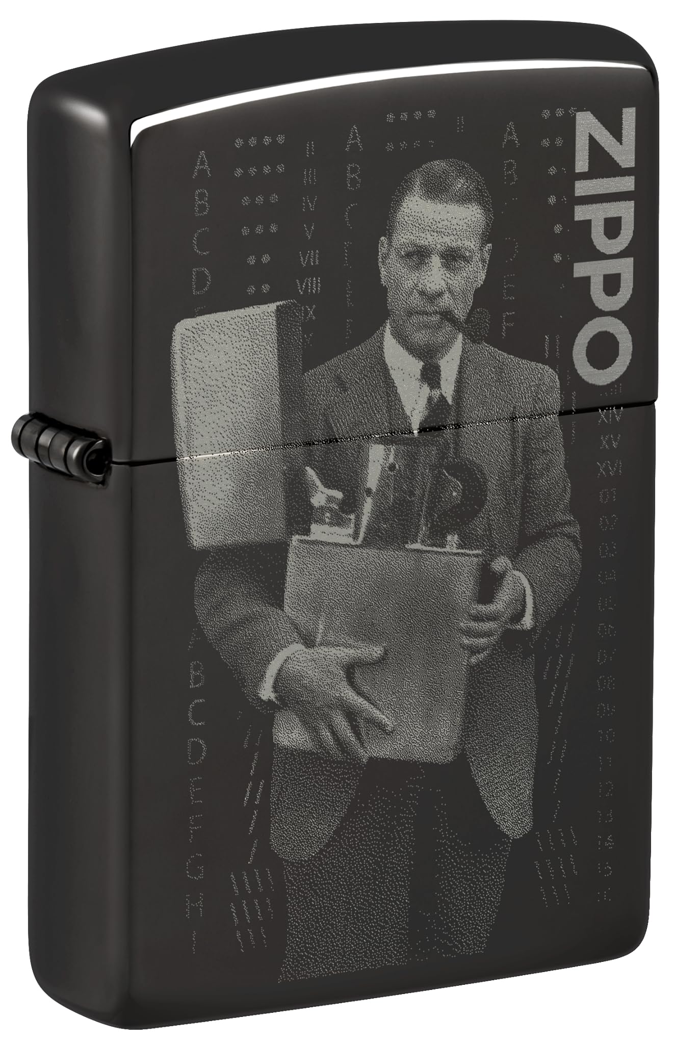 Zippo Windproof Lighter, Founders’ Day Commemorative Design – High Polished Black, Photo Image 360° – Refillable, Reusable, Windproof Design – Comes in Gift Box – Made in USA