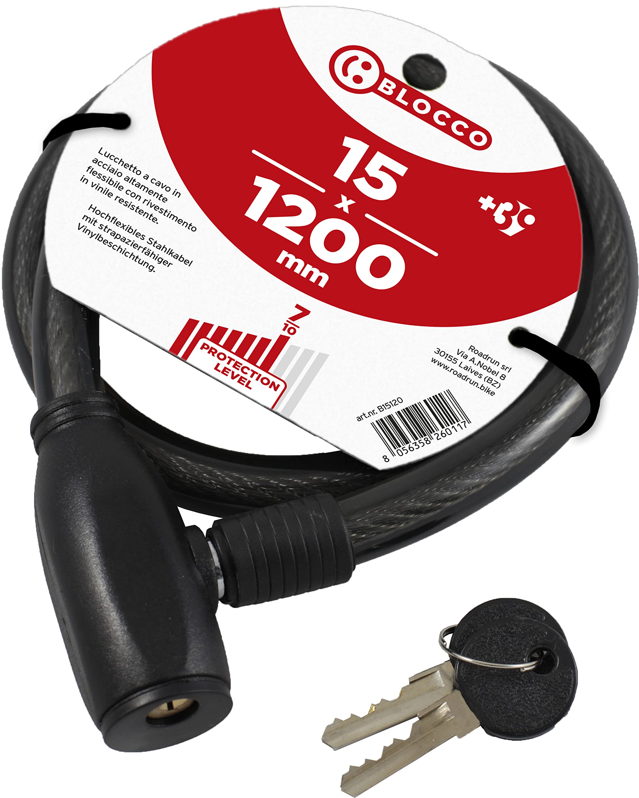 BLOCCO 15 x 1200 cable lock