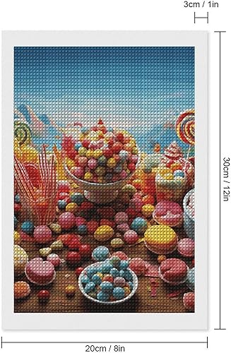 Miniatura 10 de Adult DIY Diamond Painting Kit, Candy Poster Full Drill 5D Square Crystal Diamonds Art, Diamond Art Kits for Beginners with Tools, Home Wall Decor