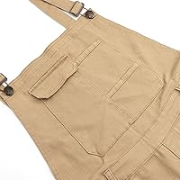 Vista 49 de LONGBIDA - Jardinera de mezclilla para hombre, ajuste entallado, moderno, con bolsillos