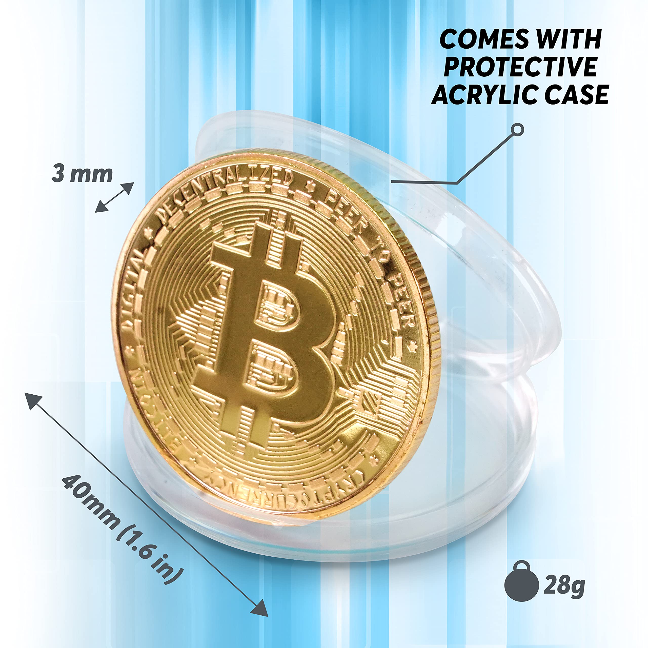 Chattanooga Crypto HODLing Co Pack of 6 Crypto Coins | Includes Collectible Bitcoin  Coin | Ethereum Coin | Litecoin | XRP Coin | Dogecoin | EOS Coin | Cryptocurrency  Coins | Crypto Coins Collection : Amazon.co.uk: Toys & Games