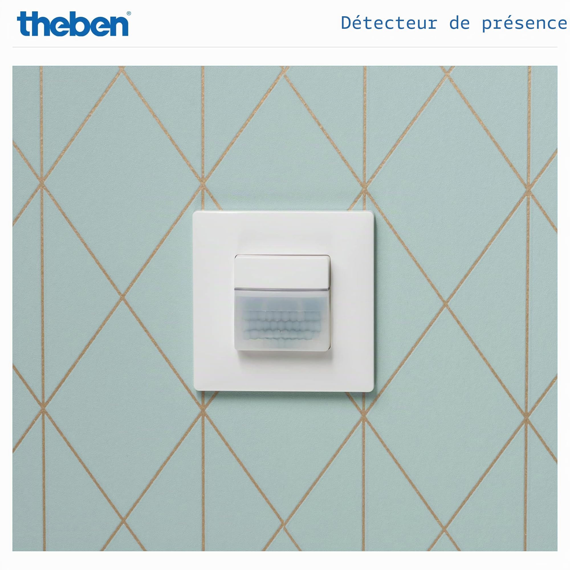 Theben 2060655 theMura S180-101 encastré WH détecteur de présence PIR