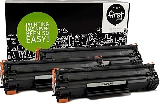 First Print 3 Pack of Compatible for HP CB-435A HP-35A Black Toner Cartridge for Laserjet P1002 P1005 P1006