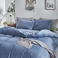 Vista 81 de CLOTHKNOW Juego de edredón de 3 piezas de color marrón caramelo, tamaño individual/individual XL, color terracota suave, color óxido con 2 fundas