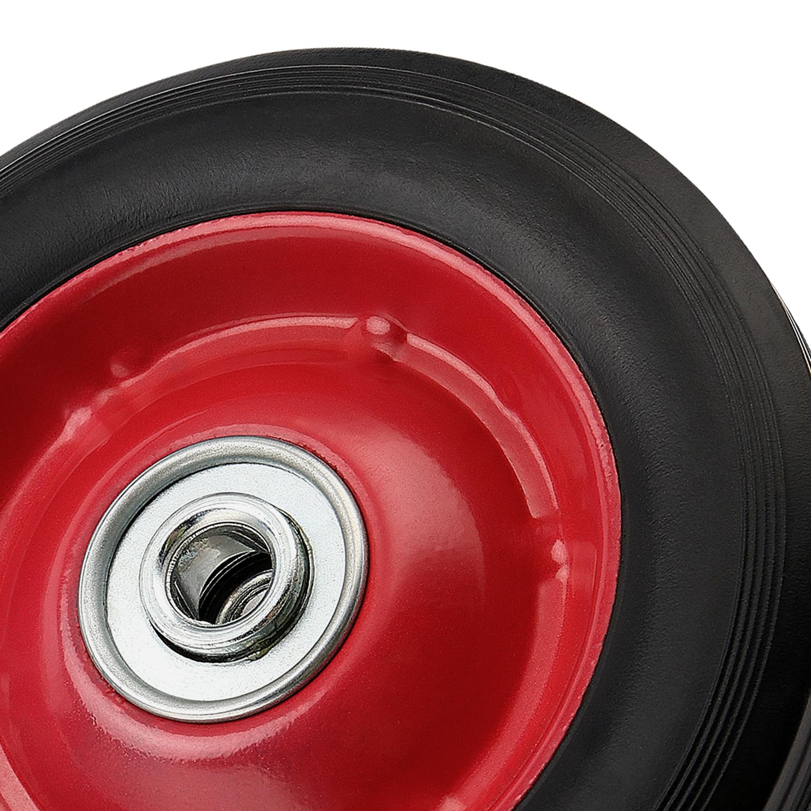 4 PCS 8 x 1.75 Inch Solid Rubber Tire Wheels with 1/2 Inch Axle, — Amazon image 3