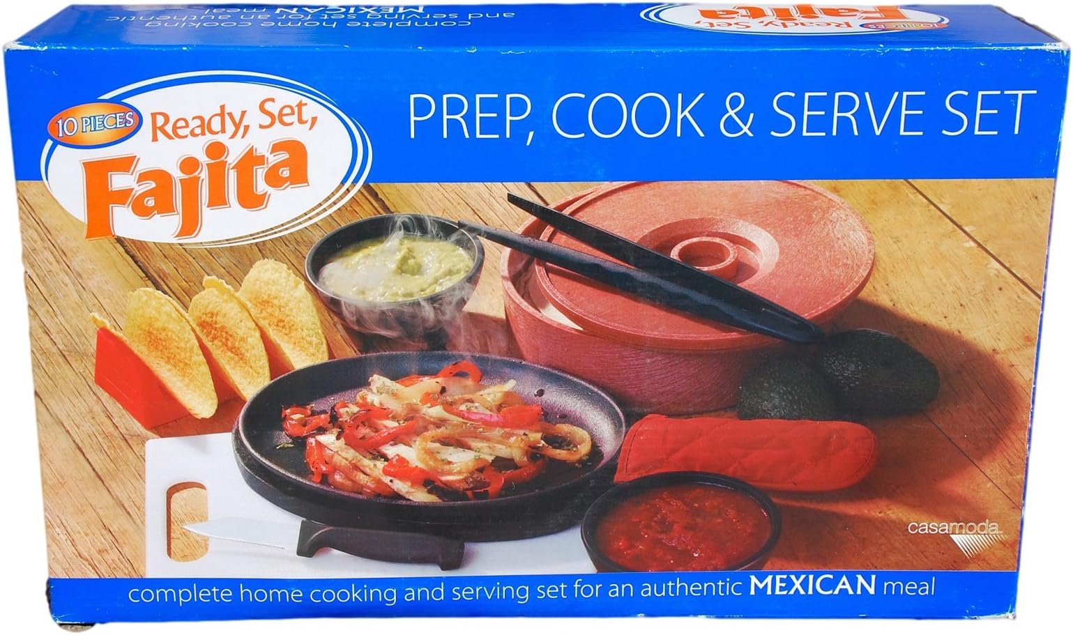 Casa Moda Ready Set Complete 10 Piece Fajita Set