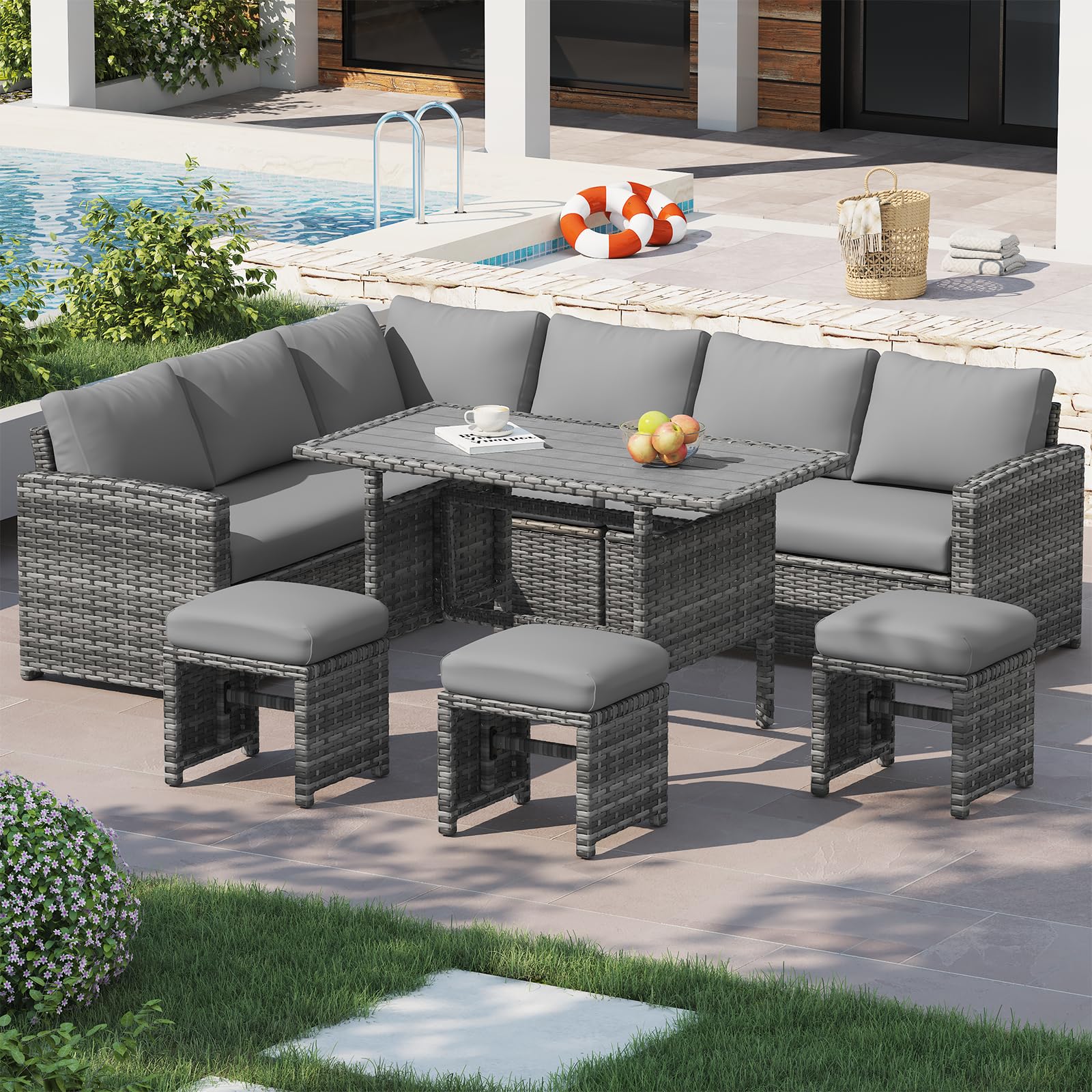 U-MAX 7 Pieces Patio Furniture Set