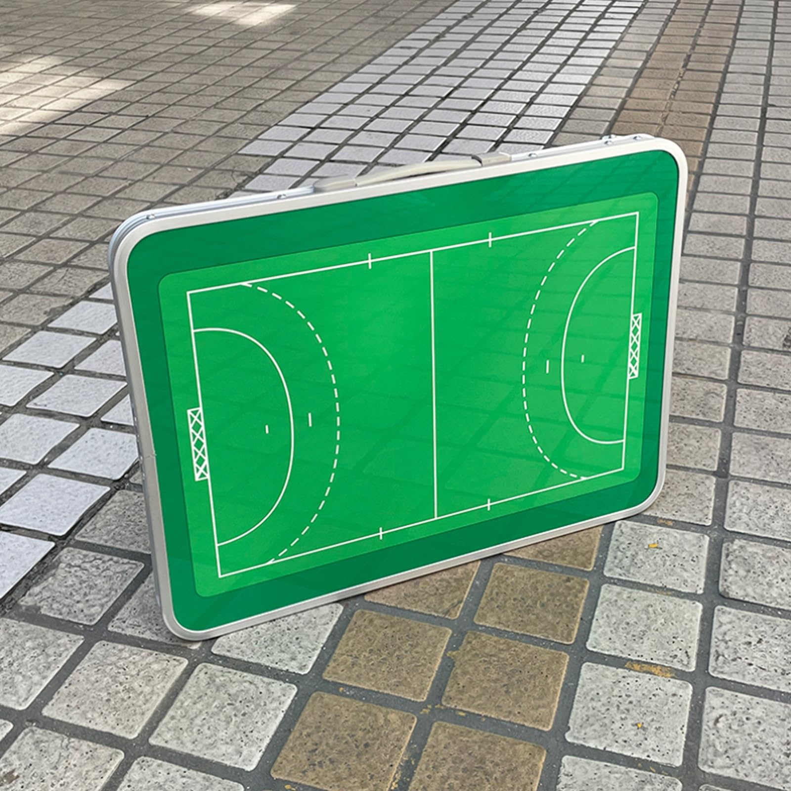 Pizarra Magnética para Entrenamiento de Balonmano, Mesa Táctica Plegable y Portátil, Grabable y Borrable, Altura Ajustable, Ideal para Enseñanza y Entrenamiento