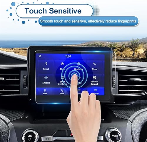 Miniatura 5 de Protector de pantalla Explorer 2020-2023 2024 para Ford Explorer (BaseXLTST-LineLimitedTimberline) Pantalla táctil de 8 pulgadas, vidrio templado 9H